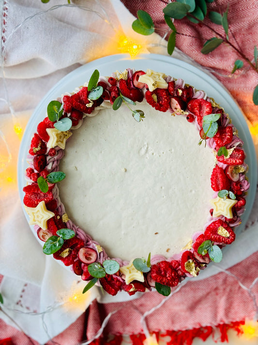 VANILLA & CRANBERRY + RASPBERRY COULIS