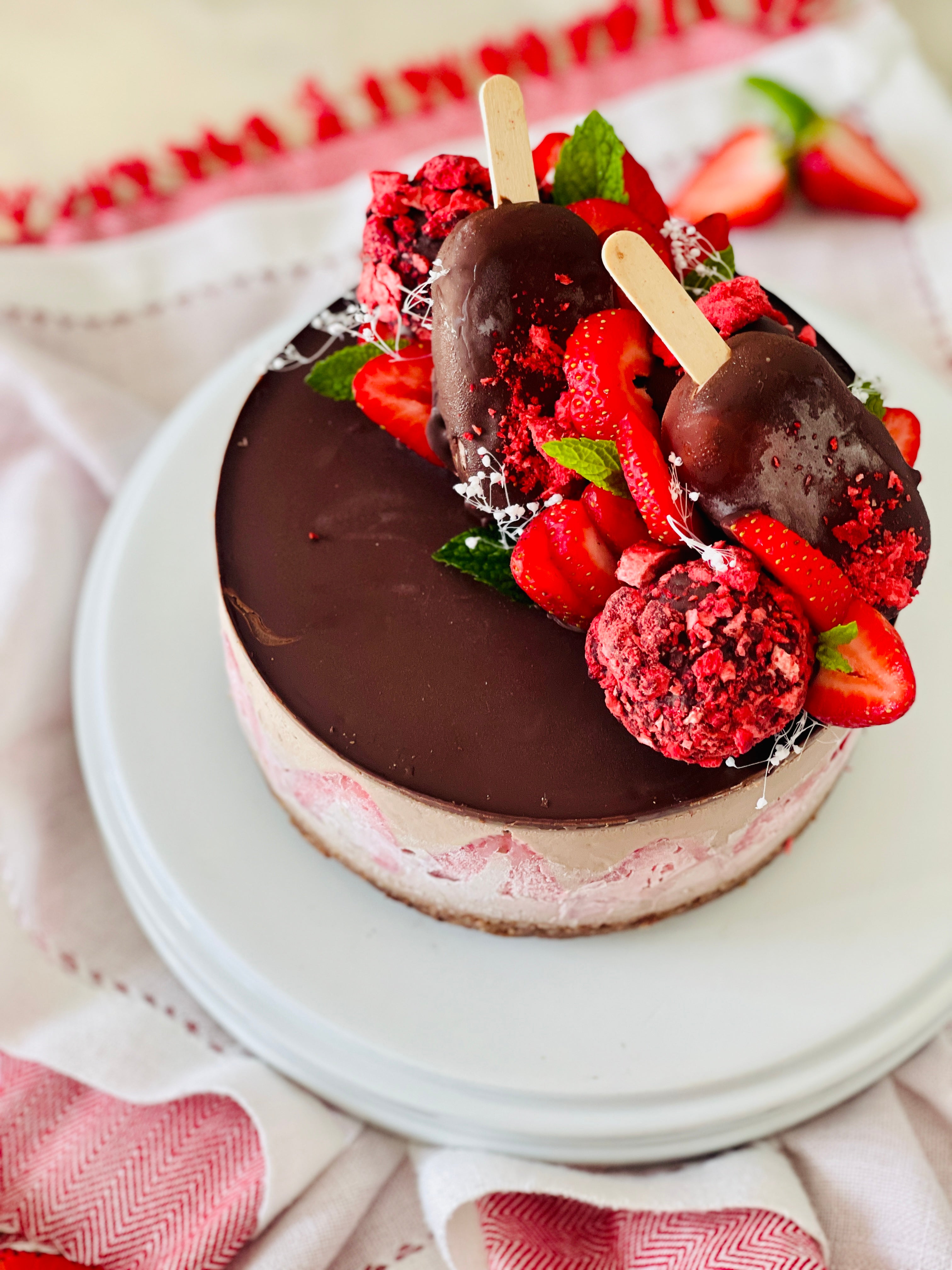 Dark Chocolate Strawberry Creams