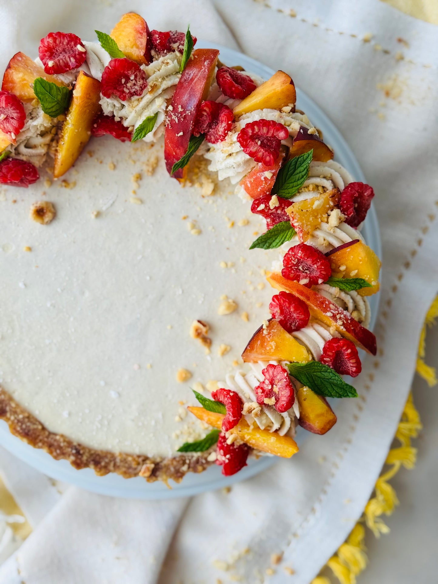 VANILLA. PEACH. HAZELNUTS. * SEASONAL